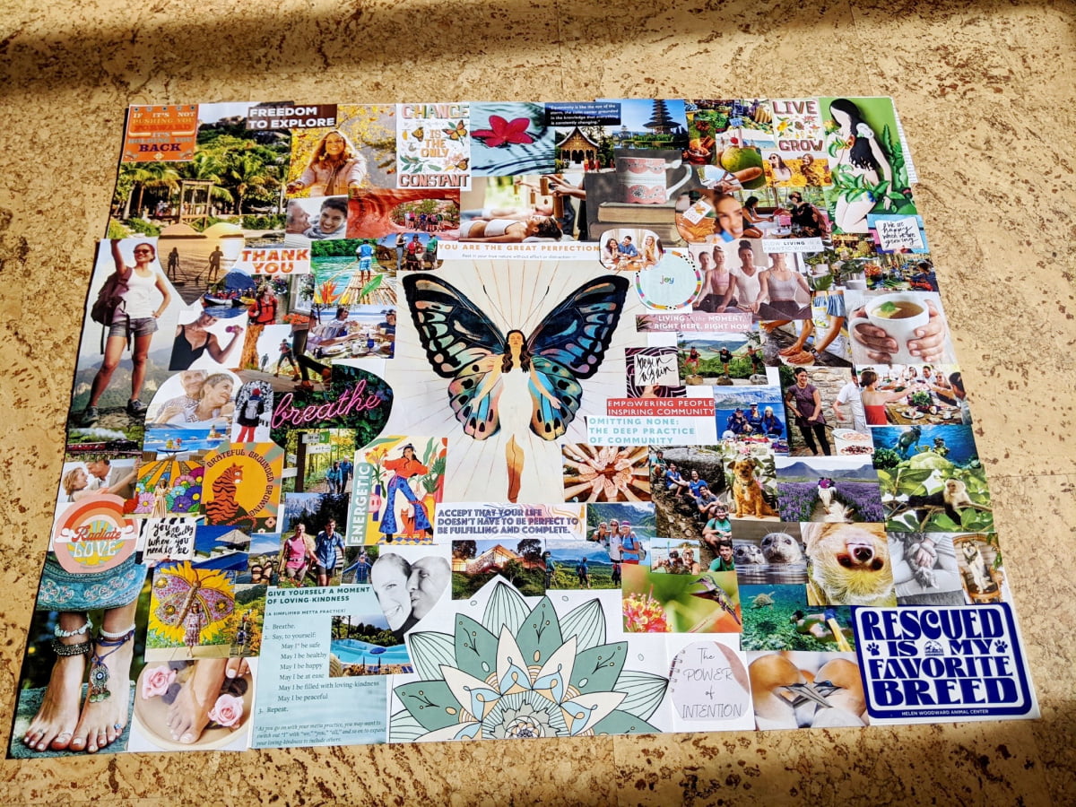 Vision board layout
