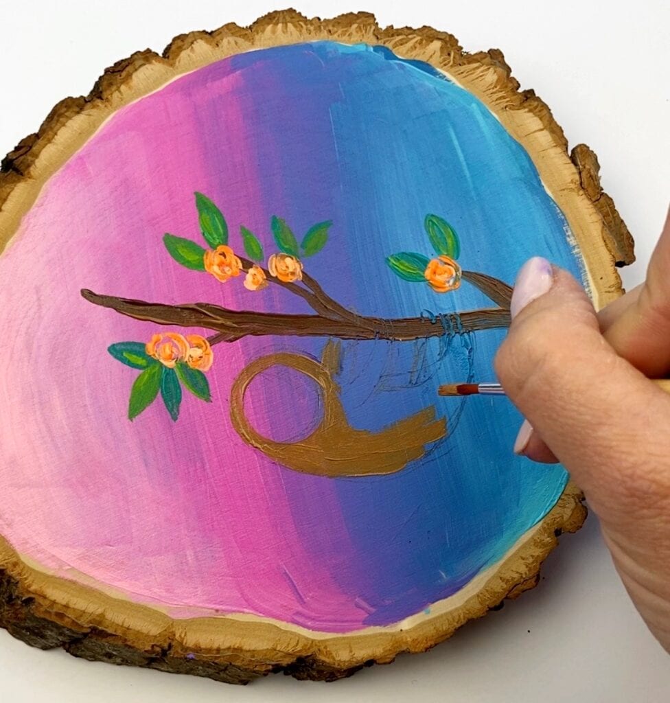 How to paint a sloth