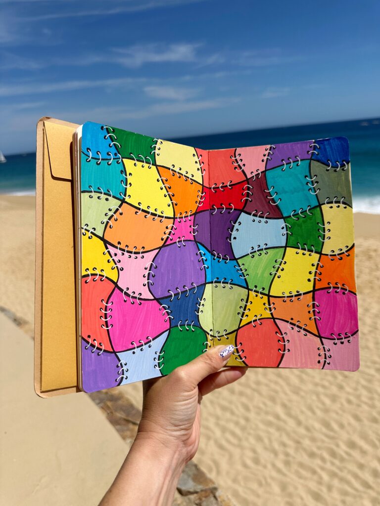 patchwork drawing idea