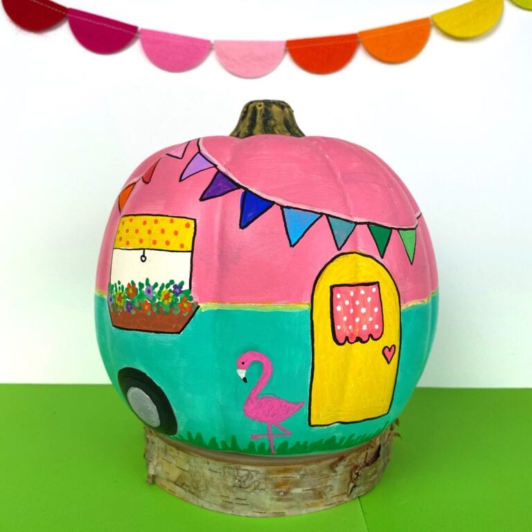 Painted Pumpkin Camper Tutorial