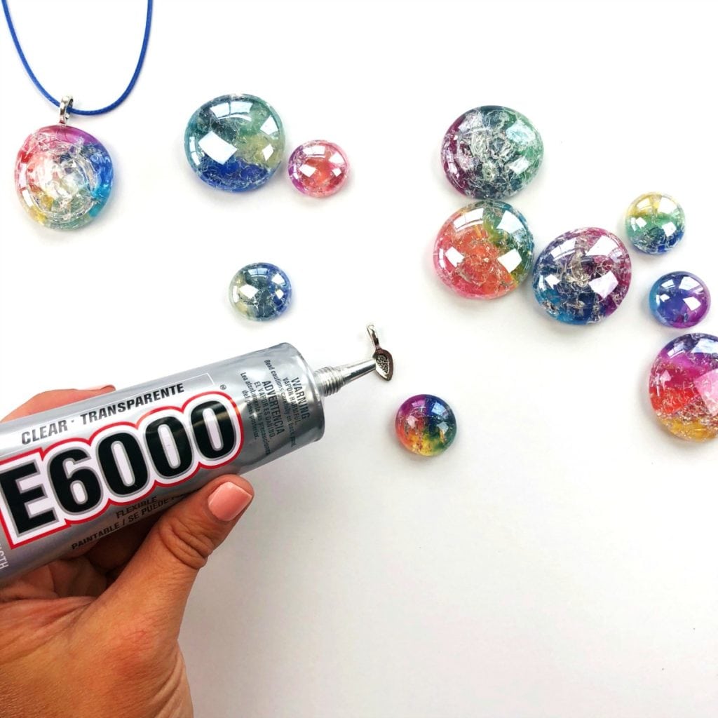 Cracked Glass Stones for Crafting and Jewelry