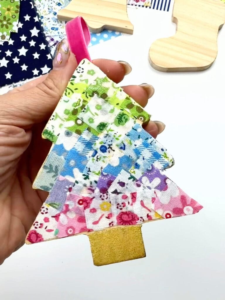 fabric covered ornament