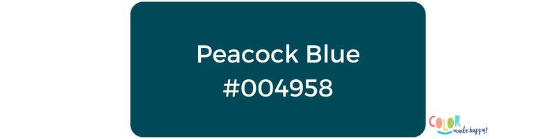 Peacock Blue color