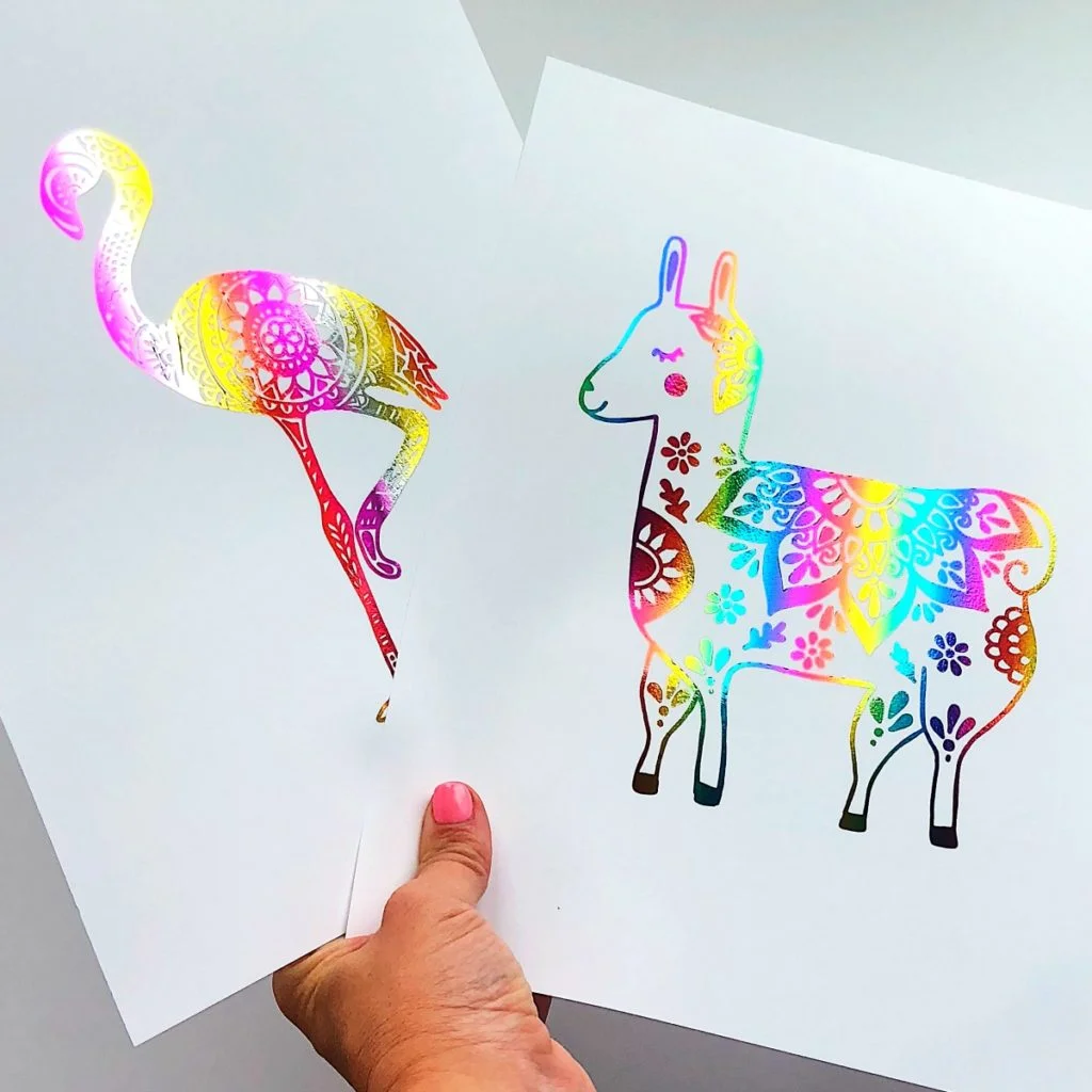 DIY Foil Art Prints