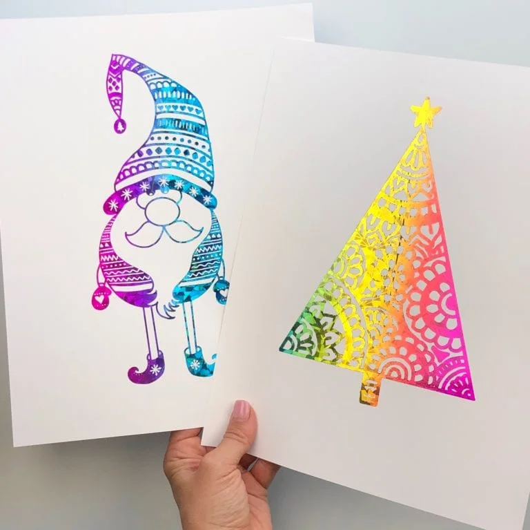 How to Make Your Own Foil Art for Christmas